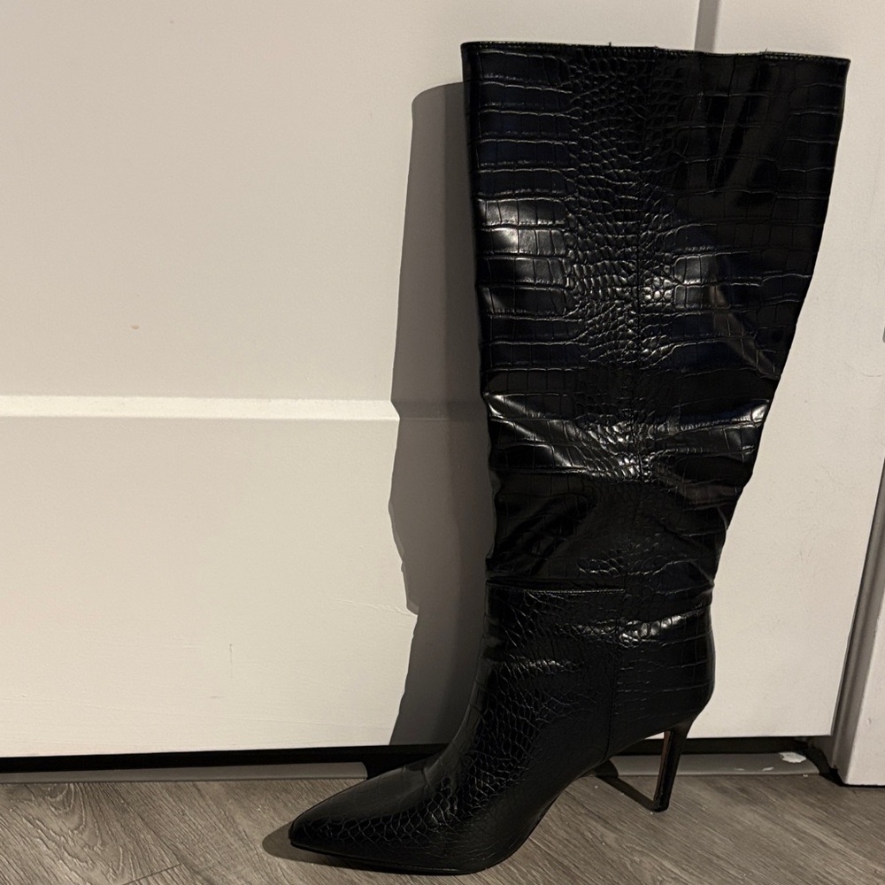 Black Knee-High Boots